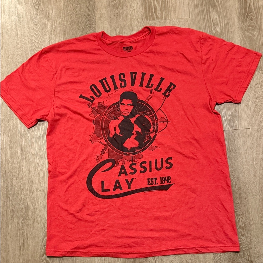 Muhammad Ali “Louisville Cassius Clay” T-Shirt (Large,Men’s)